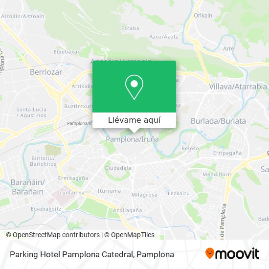 Mapa Parking Hotel Pamplona Catedral