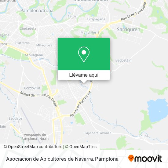 Mapa Asociacion de Apicultores de Navarra