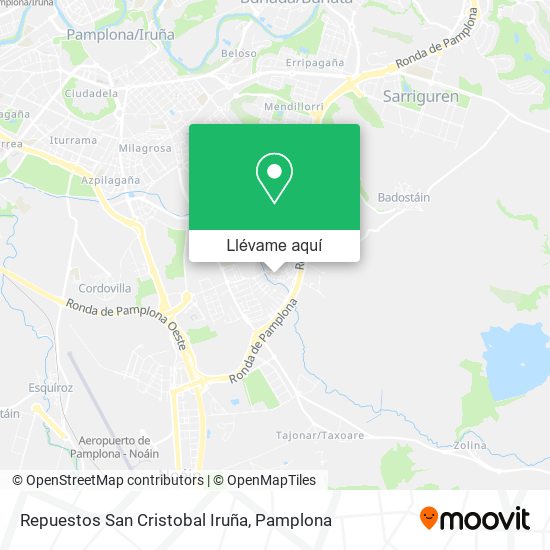 Mapa Repuestos San Cristobal Iruña