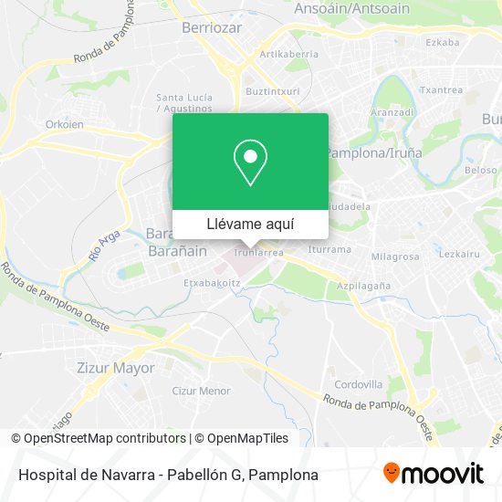 Mapa Hospital de Navarra - Pabellón G
