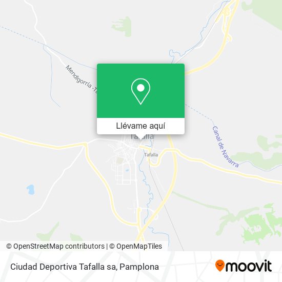 Mapa Ciudad Deportiva Tafalla sa