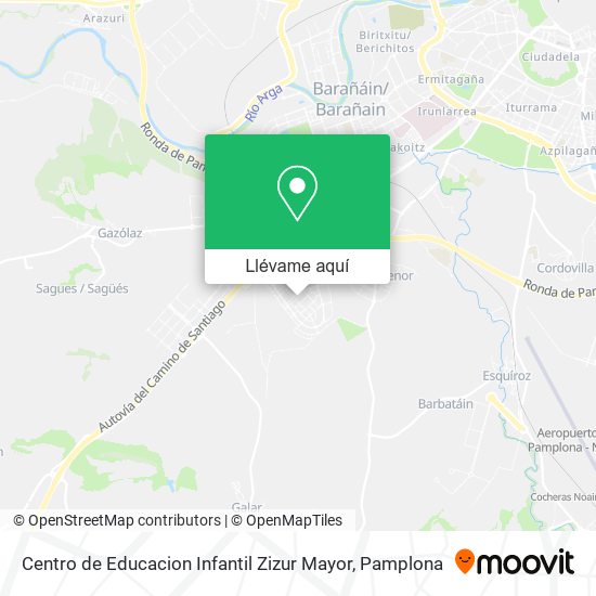 Mapa Centro de Educacion Infantil Zizur Mayor