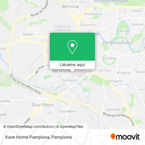 Mapa Kave Home Pamplona