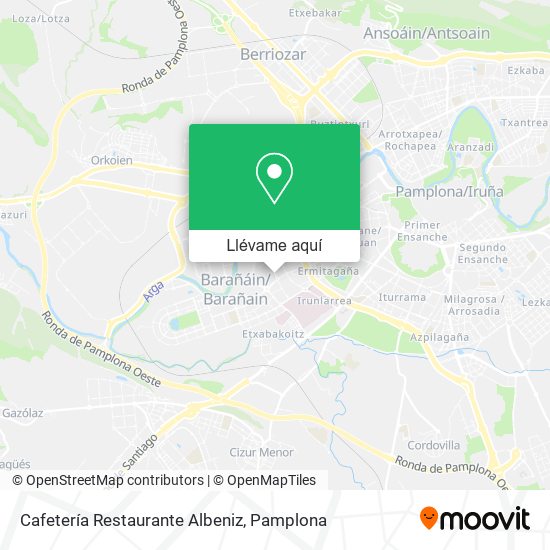 Mapa Cafetería Restaurante Albeniz