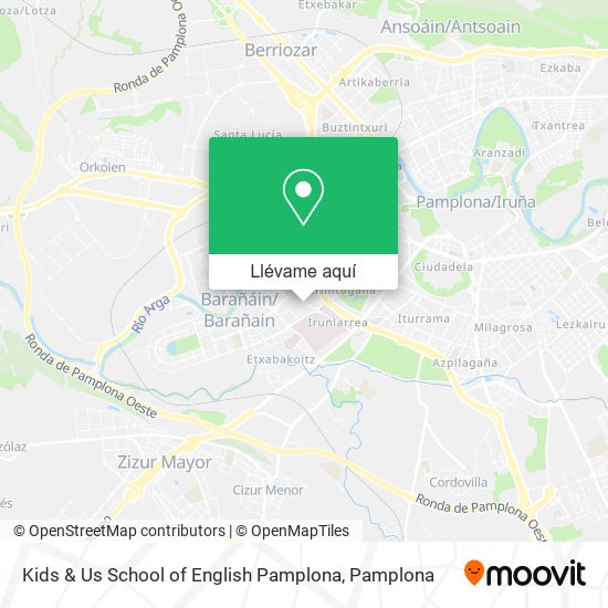 Mapa Kids & Us School of English Pamplona