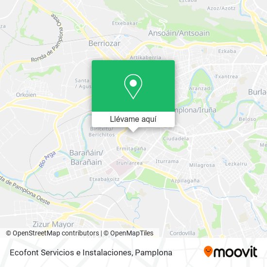 Mapa Ecofont Servicios e Instalaciones