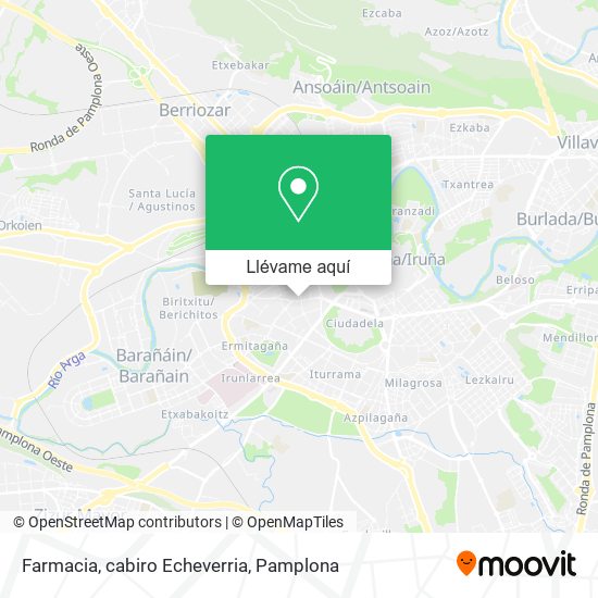 Mapa Farmacia, cabiro Echeverria