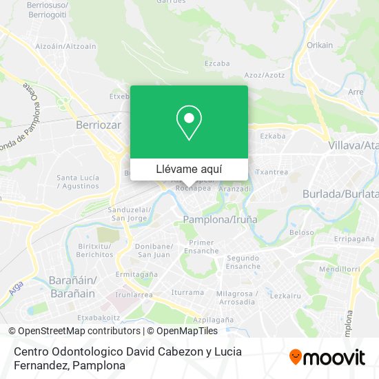 Mapa Centro Odontologico David Cabezon y Lucia Fernandez