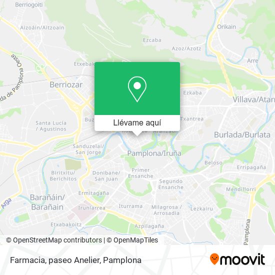 Mapa Farmacia, paseo Anelier