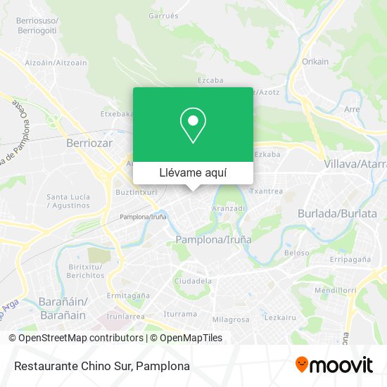 Mapa Restaurante Chino Sur
