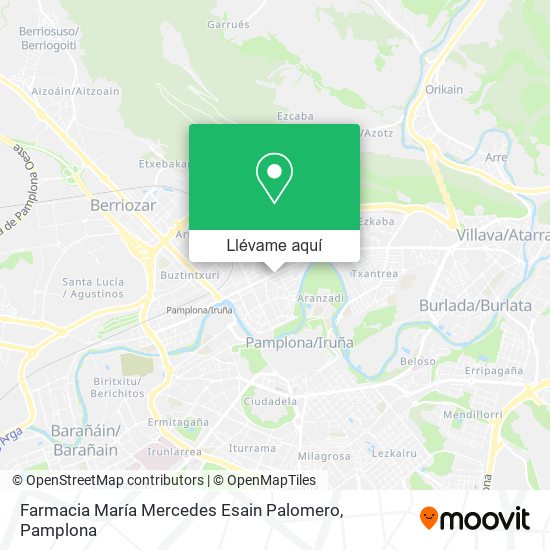 Mapa Farmacia María Mercedes Esain Palomero