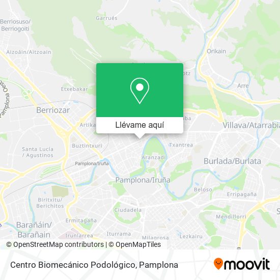 Mapa Centro Biomecánico Podológico