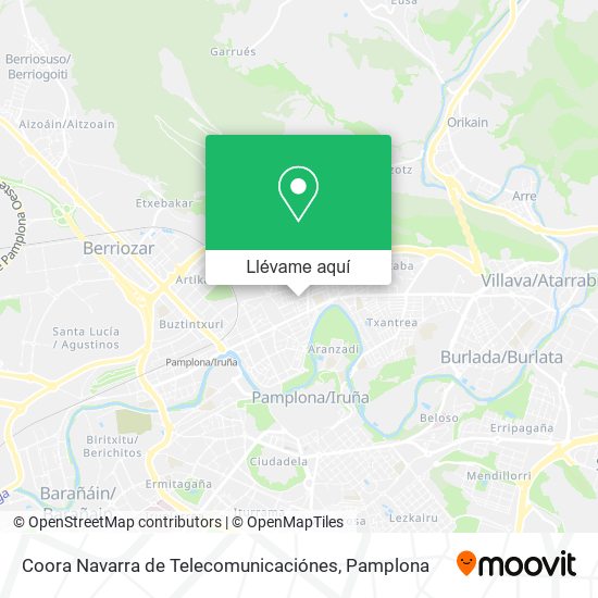 Mapa Coora Navarra de Telecomunicaciónes
