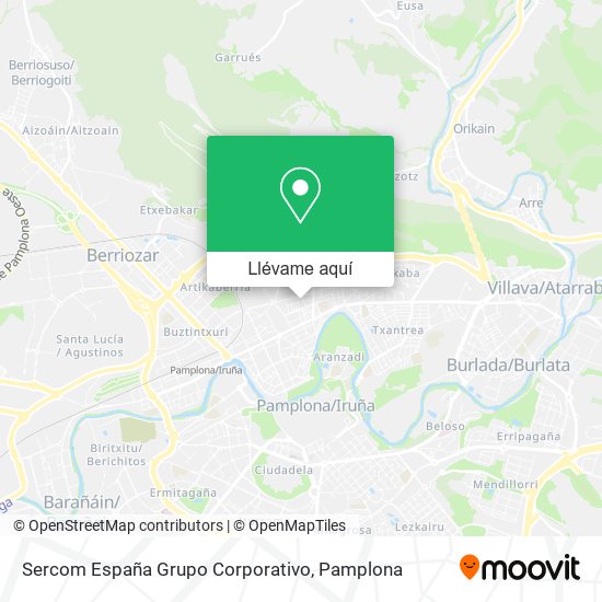 Mapa Sercom España Grupo Corporativo