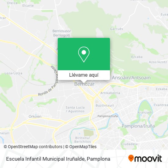 Mapa Escuela Infantil Municipal Iruñalde