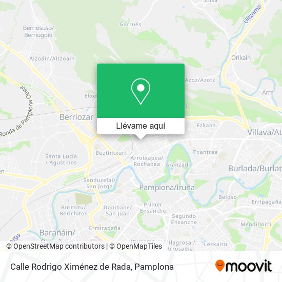 Mapa Calle Rodrigo Ximénez de Rada