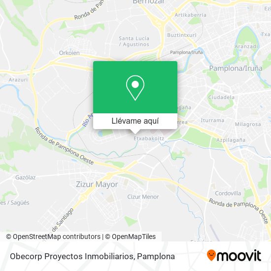 Mapa Obecorp Proyectos Inmobiliarios