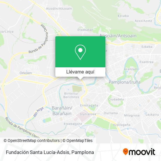 Mapa Fundación Santa Lucía-Adsis