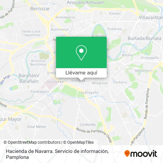 Mapa Hacienda de Navarra. Servicio de información