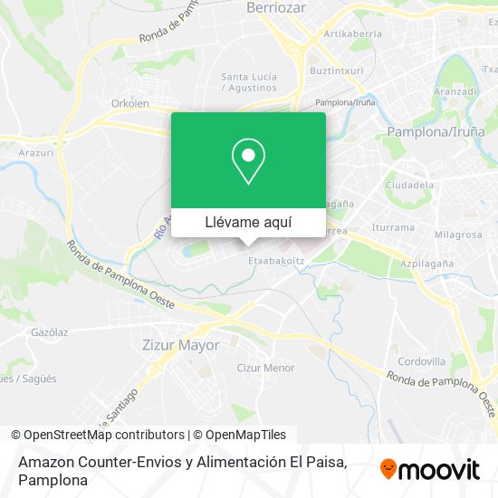 Mapa Amazon Counter-Envios y Alimentación El Paisa