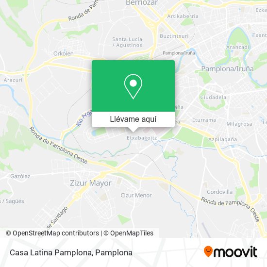 Mapa Casa Latina Pamplona