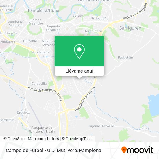 Mapa Campo de Fútbol - U.D. Mutilvera