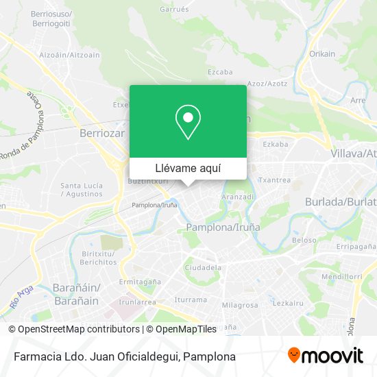 Mapa Farmacia Ldo. Juan Oficialdegui