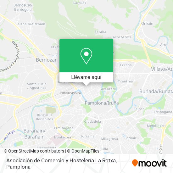 Mapa Asociación de Comercio y Hostelería La Rotxa