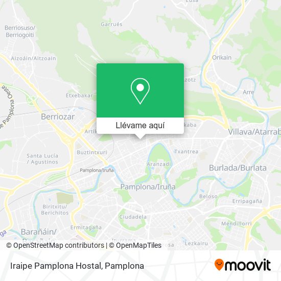 Mapa Iraipe Pamplona Hostal