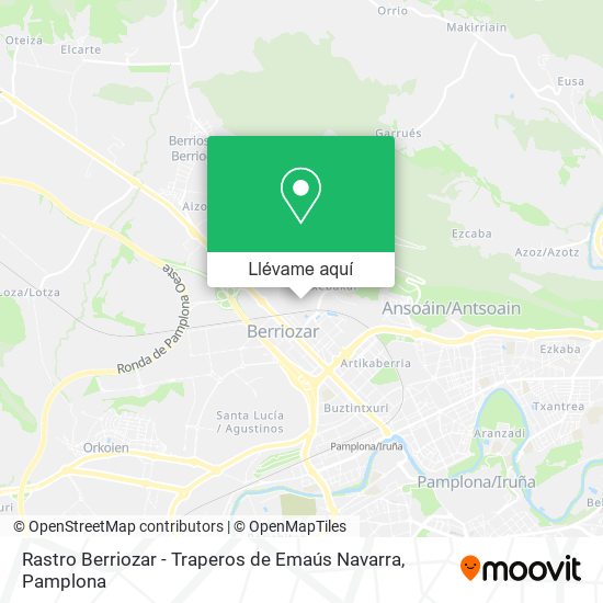 Mapa Rastro Berriozar - Traperos de Emaús Navarra