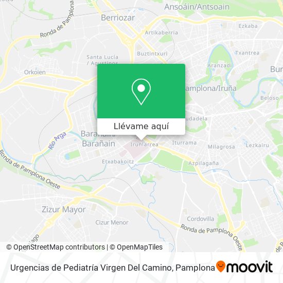 Mapa Urgencias de Pediatría Virgen Del Camino