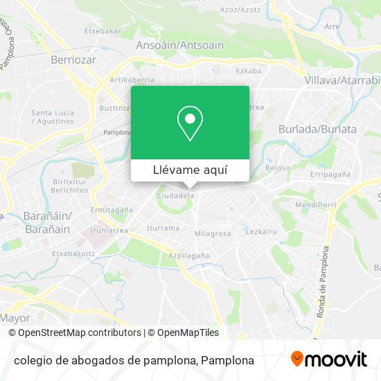 Mapa colegio de abogados de pamplona