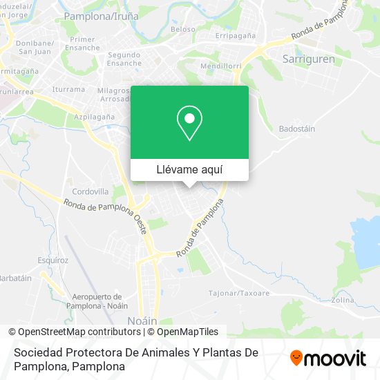 Mapa Sociedad Protectora De Animales Y Plantas De Pamplona