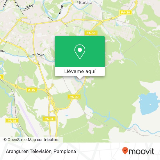 Mapa Aranguren Televisión