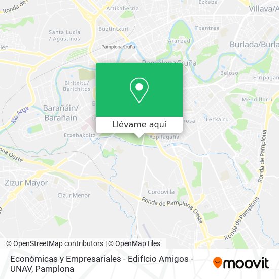 Mapa Económicas y Empresariales - Edifício Amigos - UNAV