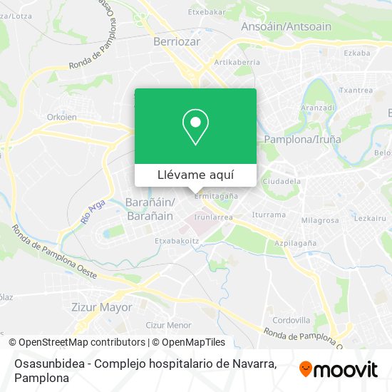 Mapa Osasunbidea - Complejo hospitalario de Navarra