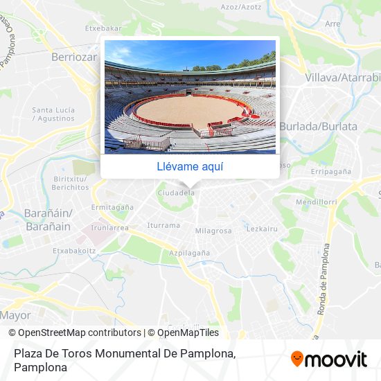 Mapa Plaza De Toros Monumental De Pamplona