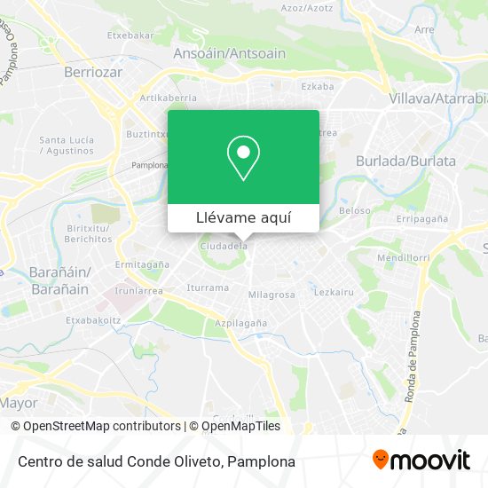 Mapa Centro de salud Conde Oliveto