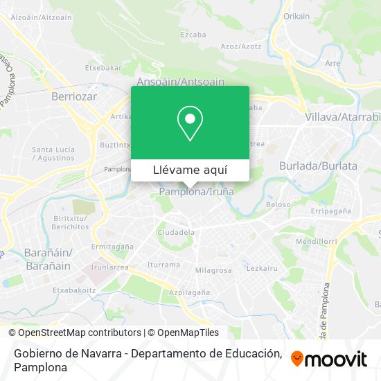 Mapa Gobierno de Navarra - Departamento de Educación