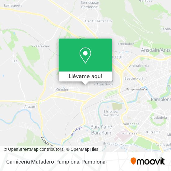 Mapa Carnicería Matadero Pamplona