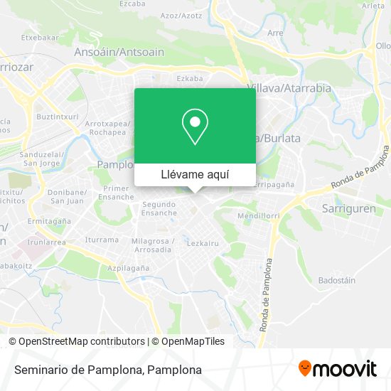 Mapa Seminario de Pamplona