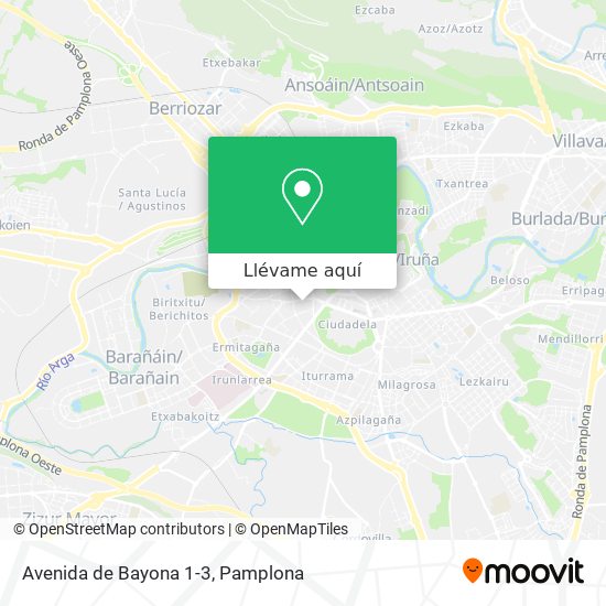 Mapa Avenida de Bayona 1-3