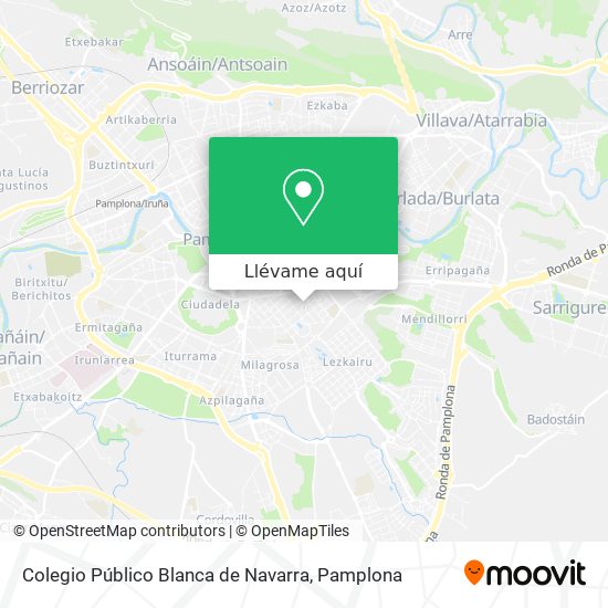 Mapa Colegio Público Blanca de Navarra