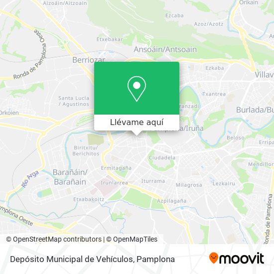 Mapa Depósito Municipal de Vehículos