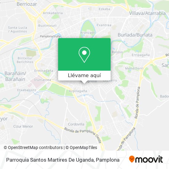 Mapa Parroquia Santos Martires De Uganda