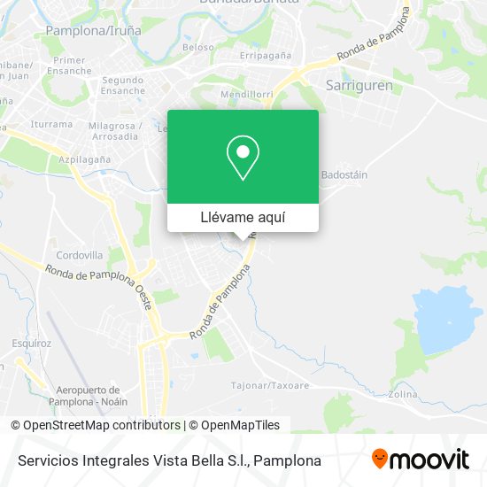 Mapa Servicios Integrales Vista Bella S.l.