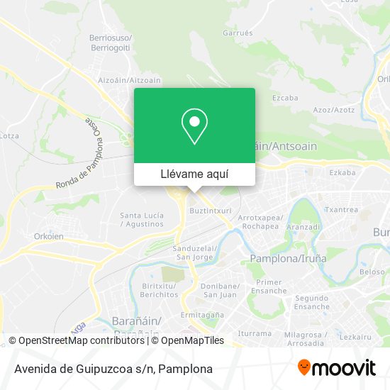 Mapa Avenida de Guipuzcoa s/n