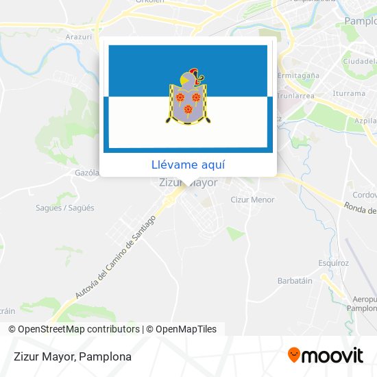 Mapa Zizur Mayor