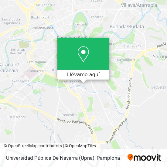 Mapa Universidad Pública De Navarra (Upna)