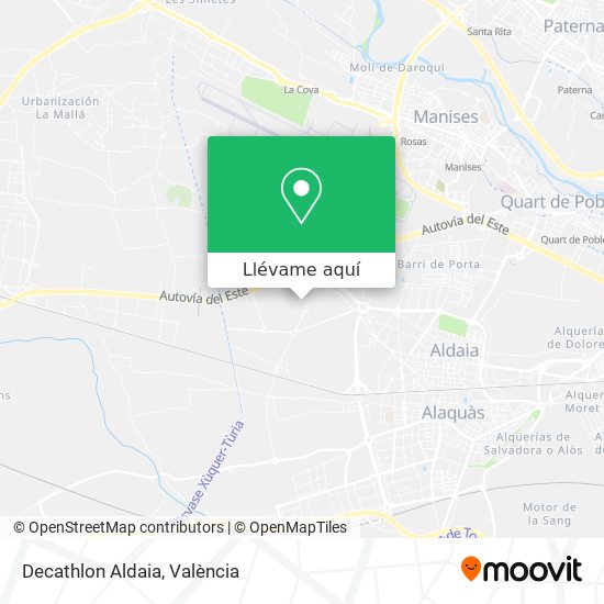 Mapa Decathlon Aldaia